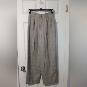 Saks Fifth Avenue Tan Wide Leg Pants